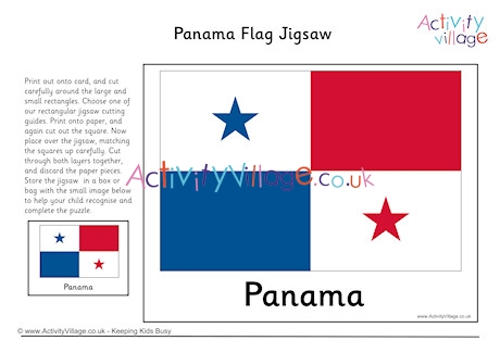 Panama Flag Jigsaw