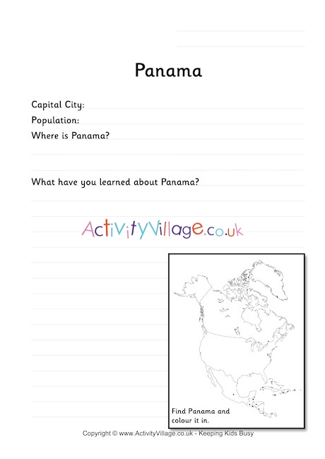 Panama Worksheet