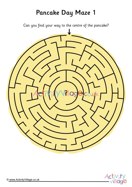 Pancake Day maze 1