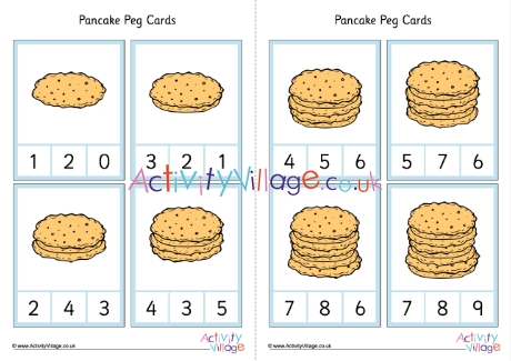 Pancake peg cards