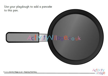 Pancake playdough mat