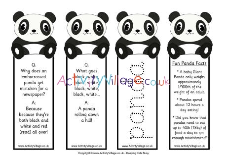 Panda bookmarks - mixed