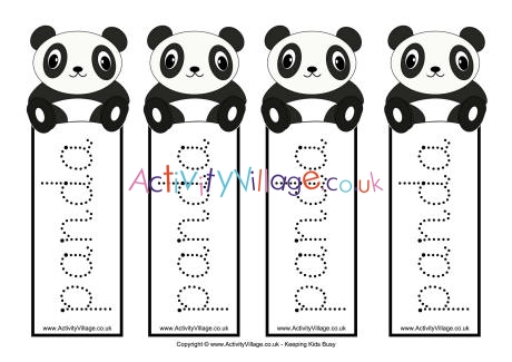 Panda tracing bookmarks
