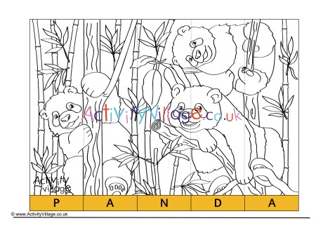 Panda Spelling Jigsaw