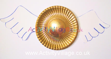 Paper plate golden snitch