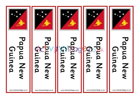 Papua New Guinea bookmarks 