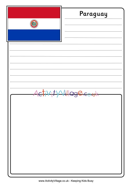 Paraguay notebooking page