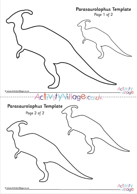 Parasaurolophus Template