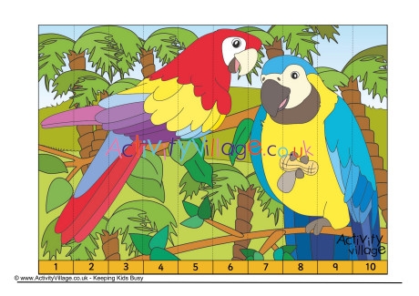 Parrot Counting Jigsaw