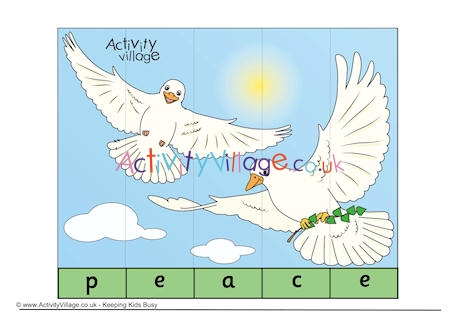 Peace Spelling Jigsaw