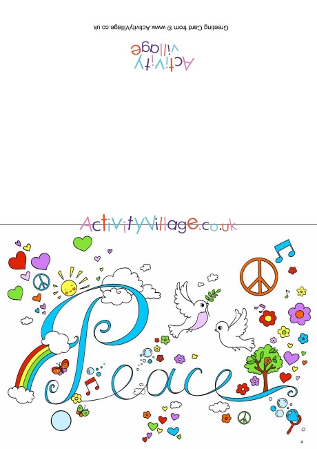 Peace Word Card