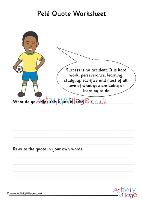 Pele Quote Worksheet