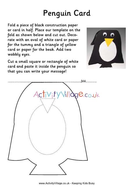 Penguin card template
