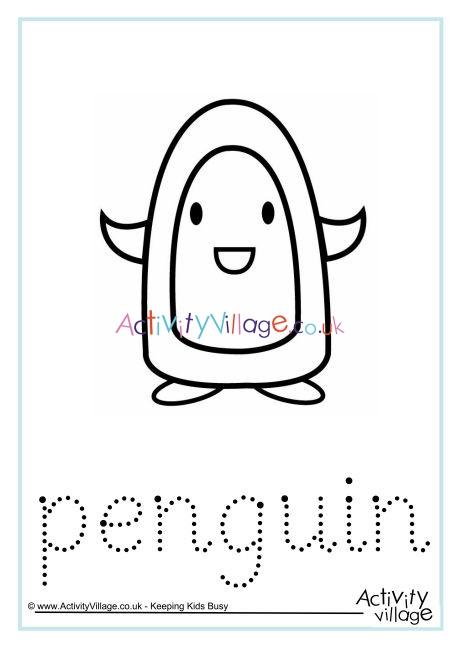 Penguin Word Tracing
