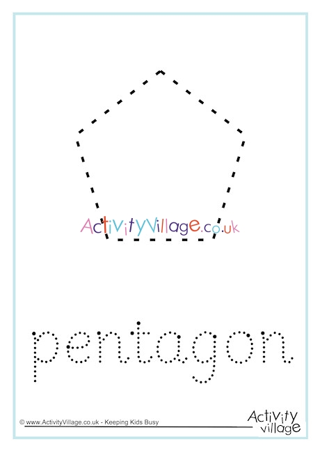 Pentagon Word Tracing