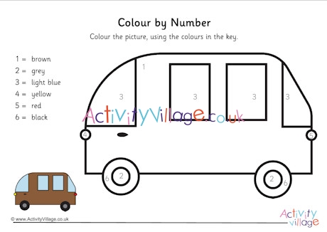 People Carrier Colour By Number