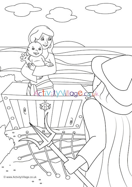 Perseus Colouring Page