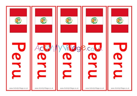 Peru bookmarks