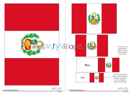 Peru flag printable