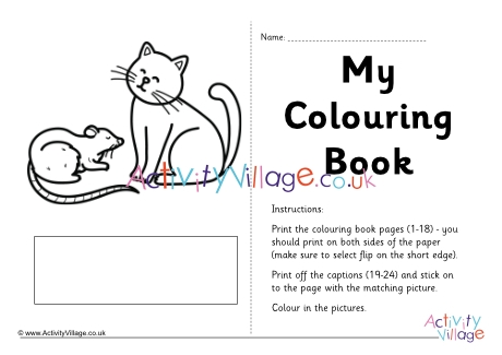 Phonics Phase 2 Make Your Own Colouring Book