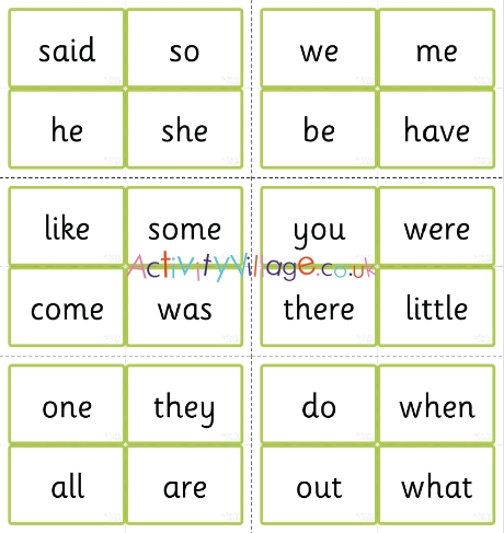 Phase Four word cards - tricky words