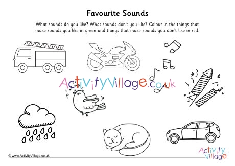 Phonics Phase One Favourite Sounds Colouring