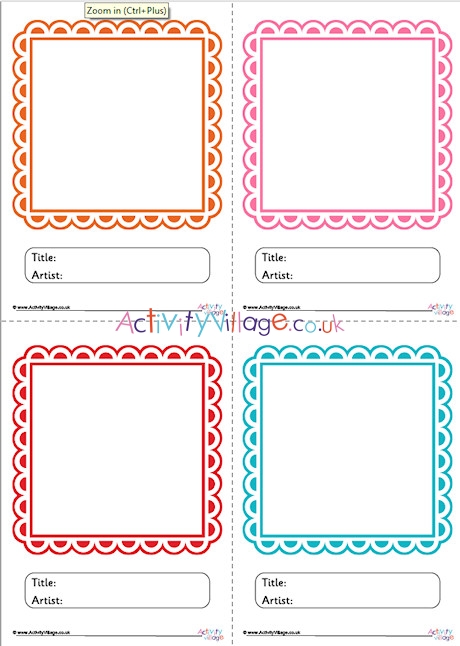 Picture Frames Pack 8