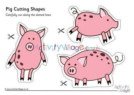 Pig Cutting Shapes