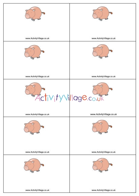 Pig name badges