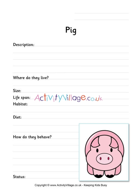 Pig worksheet