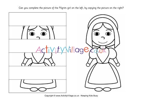 Complete the Pilgrim girl puzzle