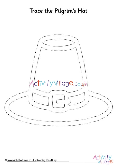 Pilgrim's hat tracing page
