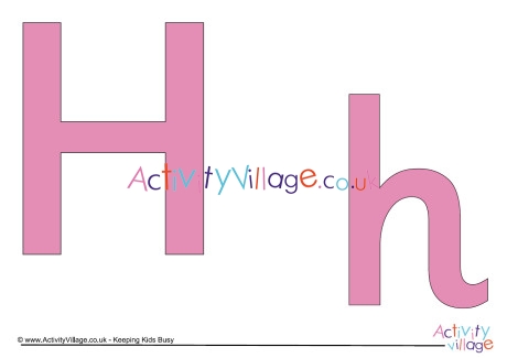 Pink display letters