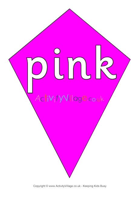 Pink kite poster