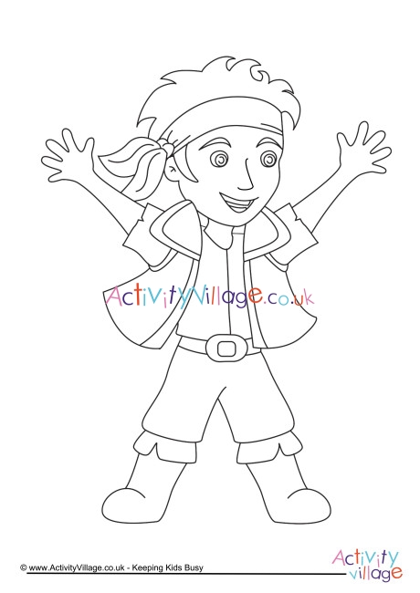 Pirate Colouring Page 4