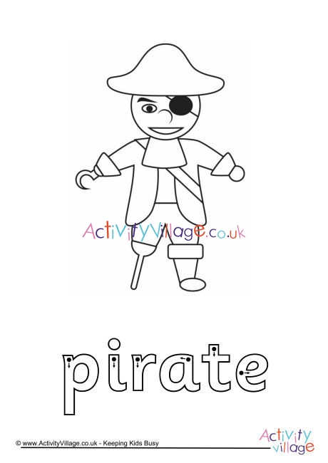 Pirate Finger Tracing