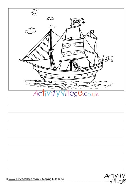 Pirate Ship Story Paper 2