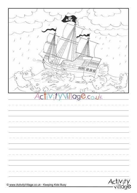 Pirate Ship Story Paper