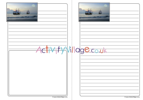 Pirate Ships Notebooking Pages