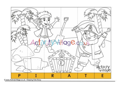 Pirate Spelling Jigsaw