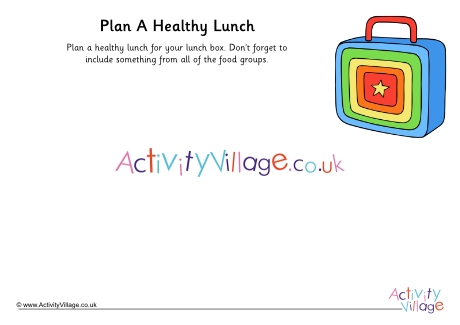Plan a healthy lunch activity