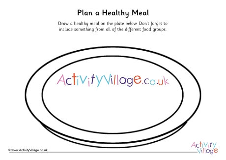 Plan a healthy meal activity