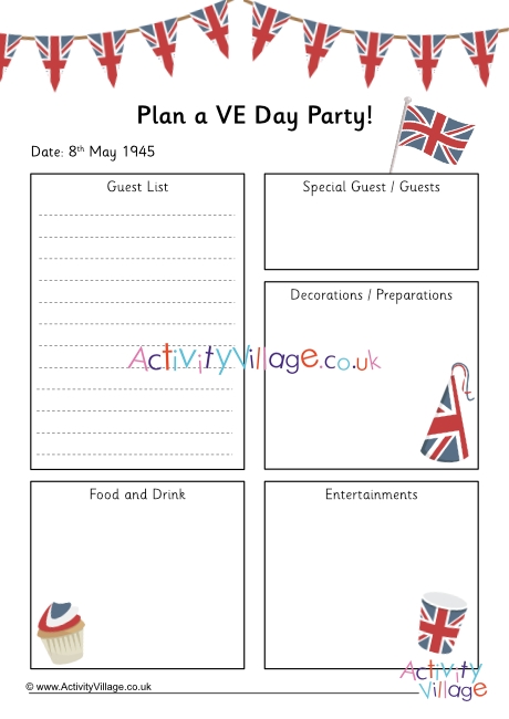 Plan a VE Day Party - 1945