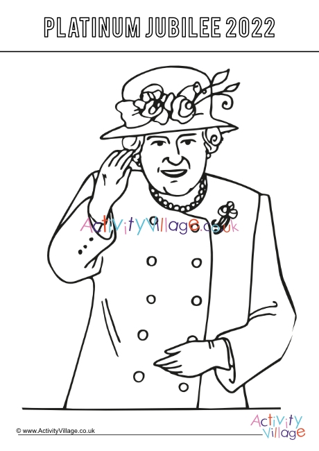 Platinum Jubilee balcony appearance colouring page