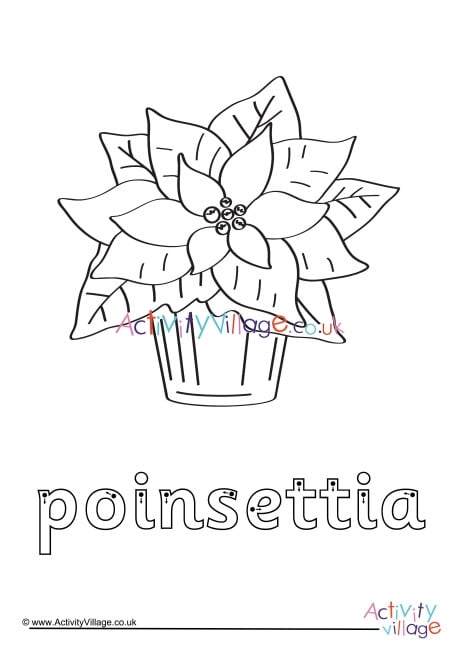 Poinsettia Finger Tracing