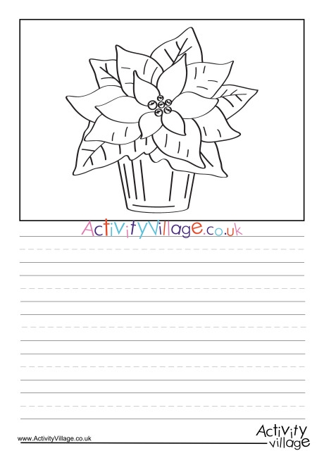 Poinsettia Story Paper