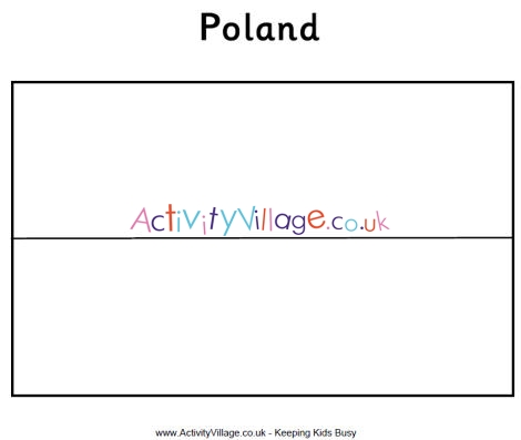 Download Polish Flag Colouring Page
