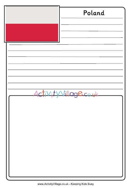 Poland notebooking page