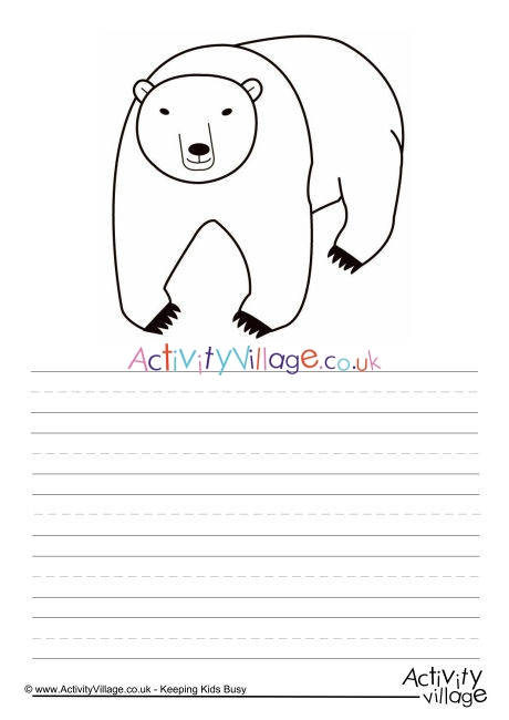 Polar Bear Story Paper