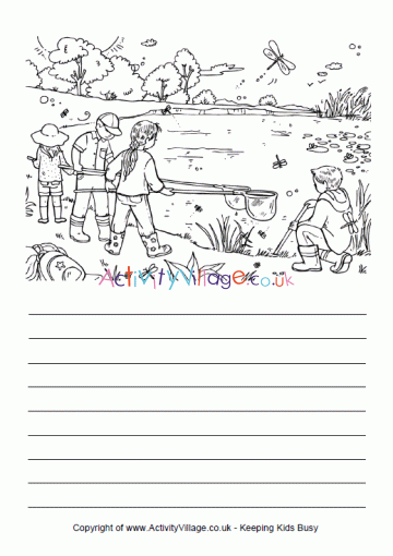 Pond dipping story paper